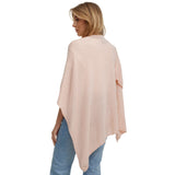 Damen Cardigan Pink Poncho Schal Cashmere Made in Italy