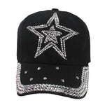 Damen Basecap Mütze Glitzersteine