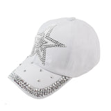 Damen Basecap Mütze Glitzersteine