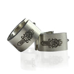 Edelstahl Unisex Ohrringe 4/7mm