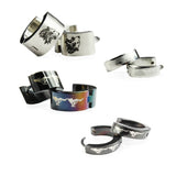 Edelstahl Unisex Ohrringe 4/7mm