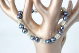 Damen Parlen Ketten Halskette und Armband Süßwasser Perle